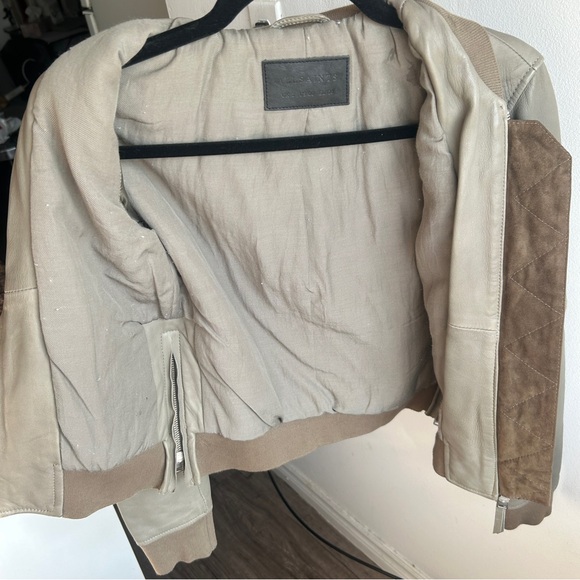 All Saints Avalon Leather Bomber Jacket - Picture 6 of 7